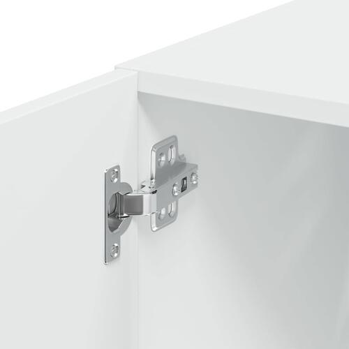 Skab 45x42,5x225 cm smalt konstrueret træ hvid