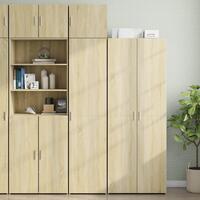 Skab 45x42,5x225 cm smalt konstrueret træ sonoma-eg