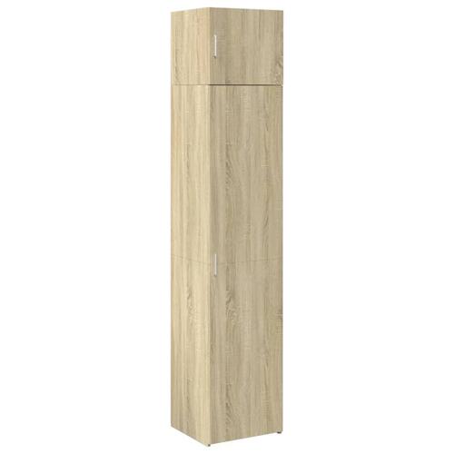 Skab 45x42,5x225 cm smalt konstrueret træ sonoma-eg