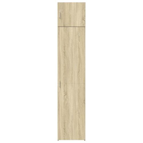 Skab 45x42,5x225 cm smalt konstrueret træ sonoma-eg