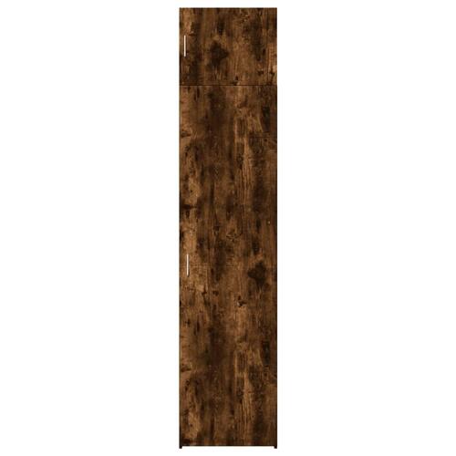 Skab 50x42,5x225 cm smalt konstrueret træ røget egetræsfarve
