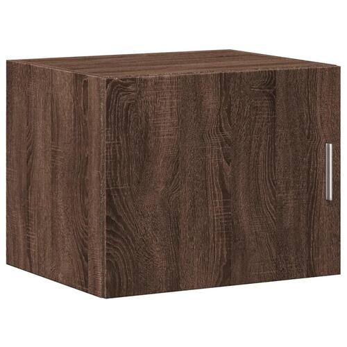 Skab 50x42,5x225 cm smalt konstrueret træ brun egetræsfarve