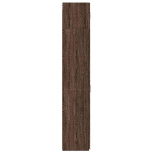 Skab 50x42,5x225 cm smalt konstrueret træ brun egetræsfarve