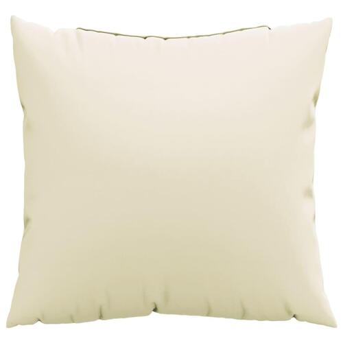 Sofapuder 4 stk. 40x40 cm stof cremefarvet