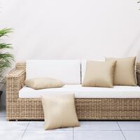 Sofapuder 4 stk. 60x60 cm stof beige
