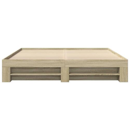 Sengestel uden madras 180x200 cm konstrueret træ sonoma-eg