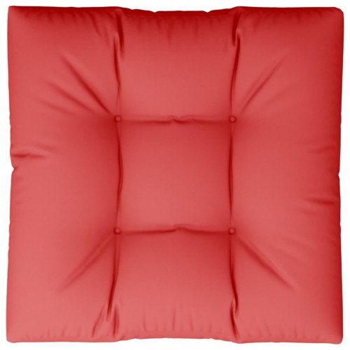 Pallehynde 70 × 70 × 12 cm - stof, rød