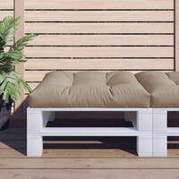 Pallehynde 70x70x12 cm stof gråbrun
