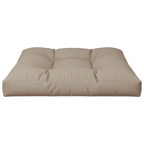Pallehynde 70x70x12 cm stof gråbrun