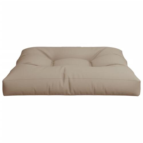 Pallehynde 70x70x12 cm stof gråbrun