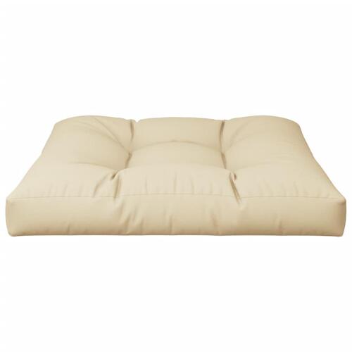 Pallehynde 80x80x12 cm stof beige