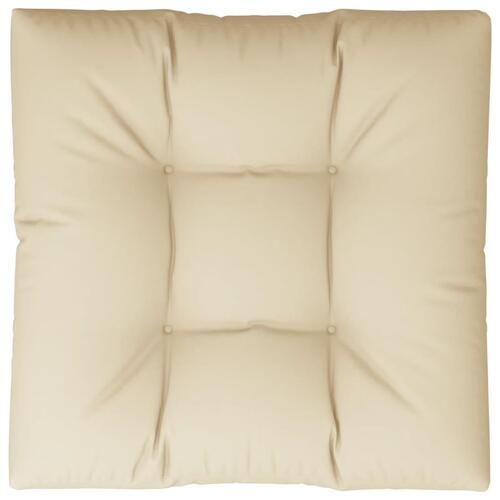 Pallehynde 80x80x12 cm stof beige