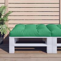Pallehynde 80x80x12 cm stof grøn