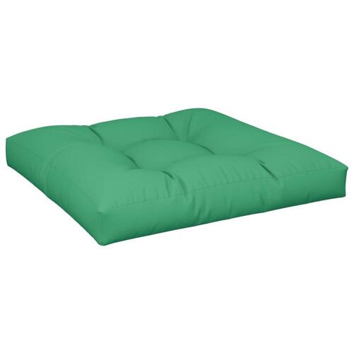 Pallehynde 80x80x12 cm stof grøn