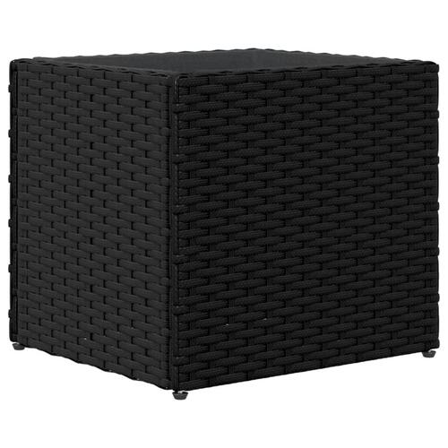 Plantekasser 2 stk. 36x30x32 cm polyrattan sort