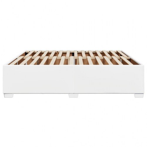 Sengeramme 180x200 cm kunstlæder hvid
