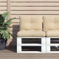 Pallehynder 2 stk. stof beige