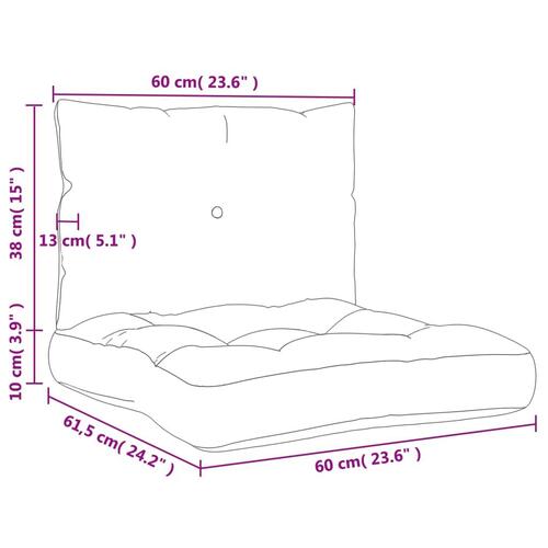 Pallehynder 2 stk. stof beige