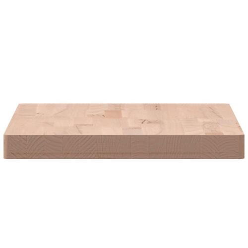 Bordplade til badeværelse 60x40x4 cm massivt bøgetræ