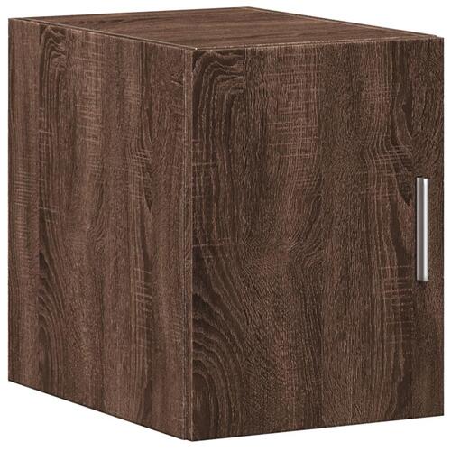 Skab 30x42,5x225 cm smalt konstrueret træ brun egetræsfarve