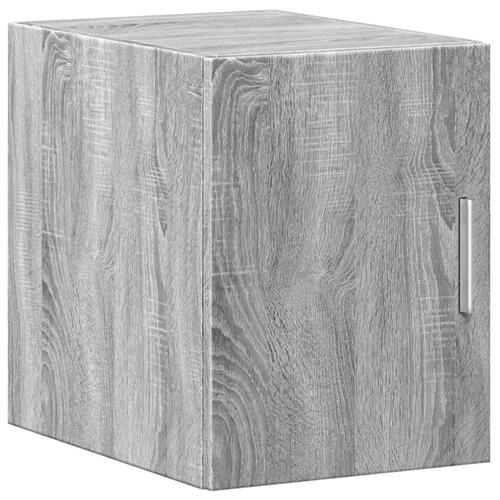 Skab 30x42,5x225 cm smalt konstrueret træ grå sonoma-eg