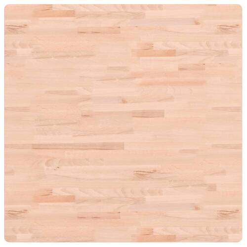 Bordplade 90x90x1,5 cm firkantet massivt bøgetræ