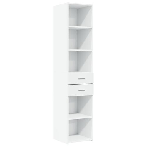 Skab 40x42,5x225 cm smalt konstrueret træ hvid