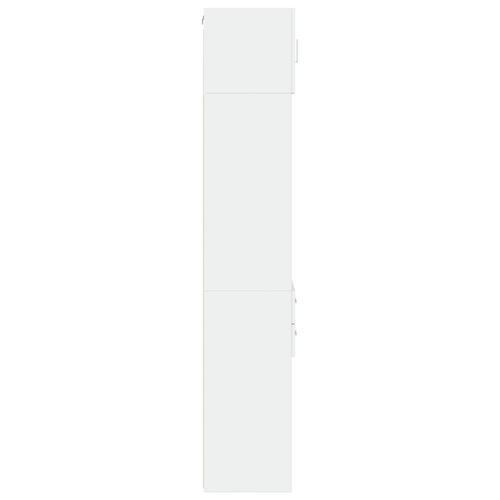 Skab 40x42,5x225 cm smalt konstrueret træ hvid