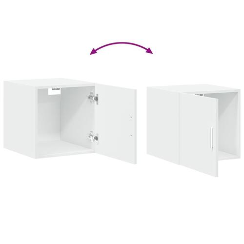 Skab 40x42,5x225 cm smalt konstrueret træ hvid