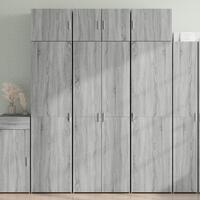 Skab 70x42,5x225 cm konstrueret træ grå sonoma-eg