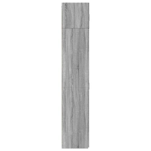 Skab 70x42,5x225 cm konstrueret træ grå sonoma-eg