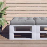 Pallehynde 60x60x12 cm stof grå