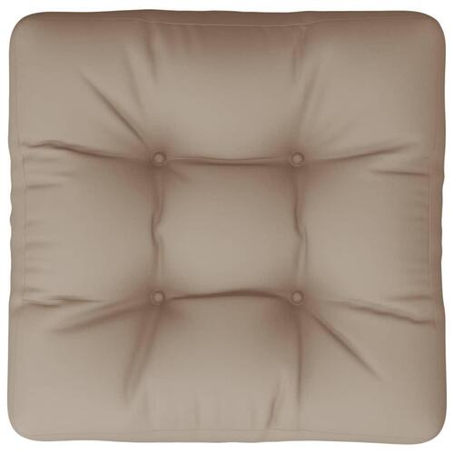 Pallehynde 60x60x12 cm stof gråbrun