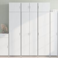 Opbevaringsskab 70x42,5x225 cm konstrueret træ hvid