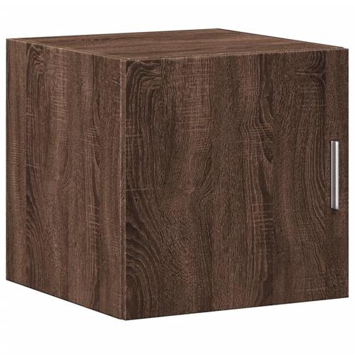 Skab 40x42,5x225 cm smalt konstrueret træ brun egetræsfarve