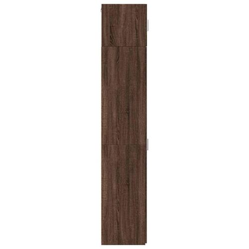 Skab 40x42,5x225 cm smalt konstrueret træ brun egetræsfarve