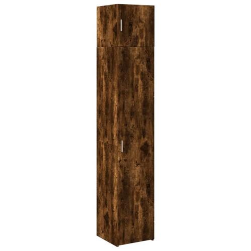Skab 40x42,5x225 cm smalt konstrueret træ røget egetræsfarve