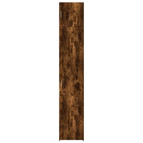 Skab 40x42,5x225 cm smalt konstrueret træ røget egetræsfarve