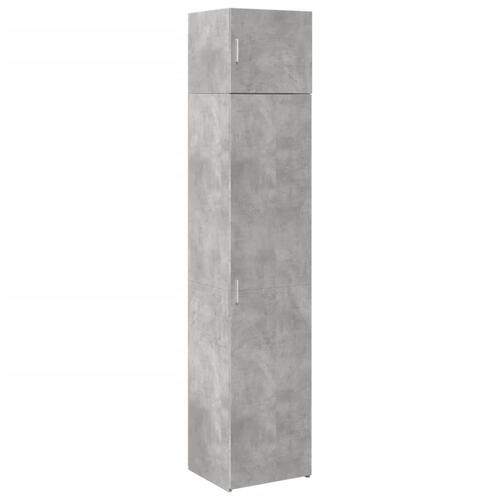 Skab 45x42,5x225 cm smalt konstrueret træ betongrå