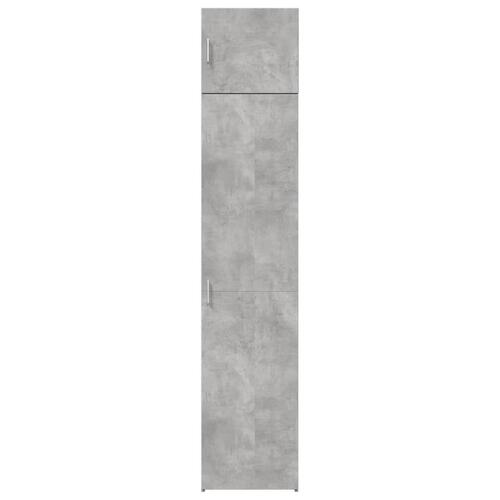 Skab 45x42,5x225 cm smalt konstrueret træ betongrå