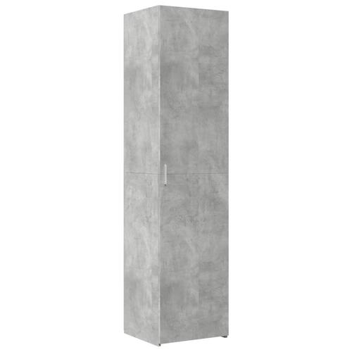 Skab 45x42,5x225 cm smalt konstrueret træ betongrå