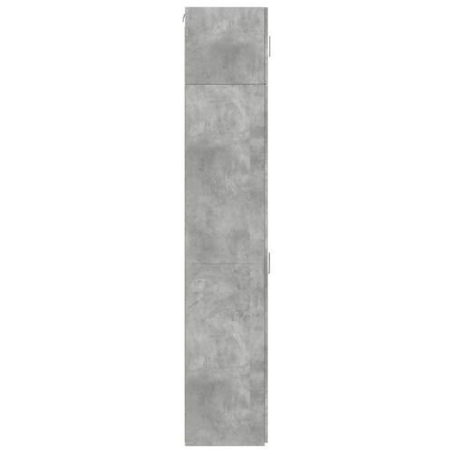 Skab 45x42,5x225 cm smalt konstrueret træ betongrå