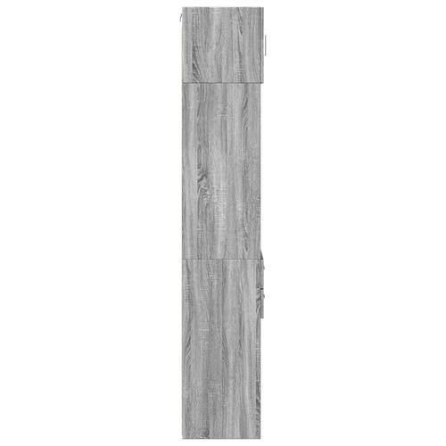 Skab 45x42,5x225 cm smalt konstrueret træ grå sonoma-eg
