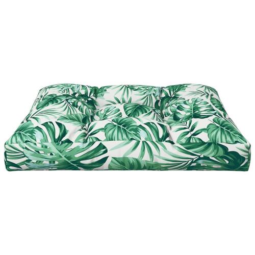 Hynde til pallesofa 70x70x12 cm bladmønster