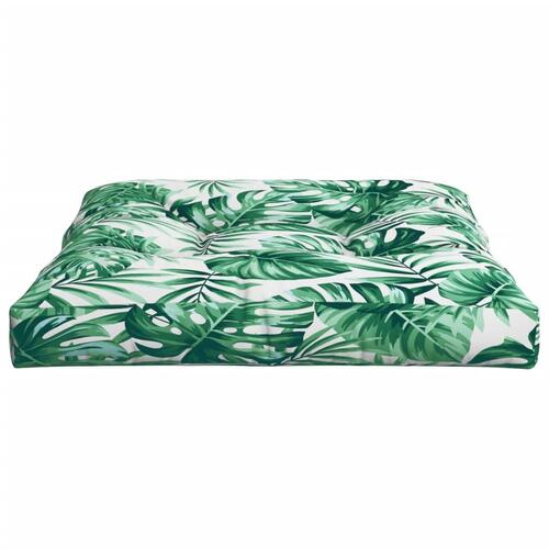 Hynde til pallesofa 70x70x12 cm bladmønster