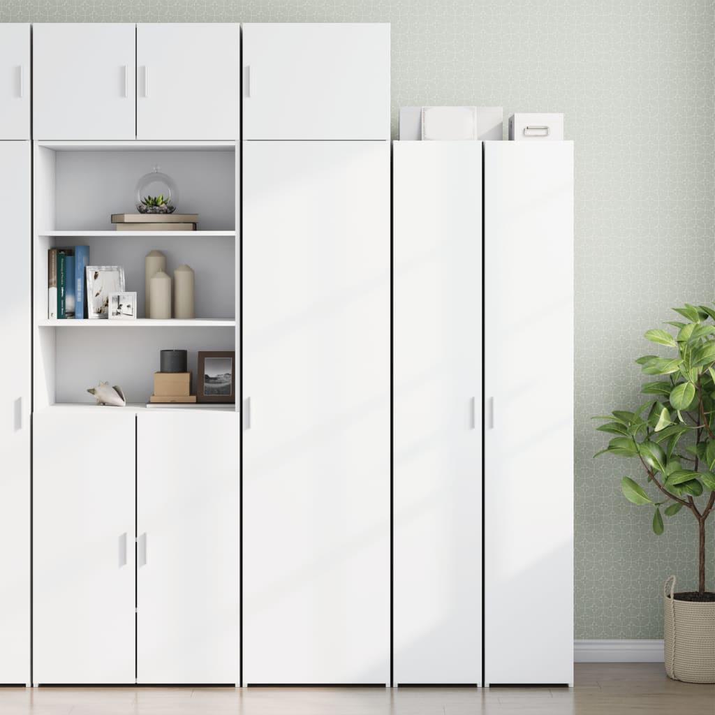 Skab 50x42,5x225 cm smalt konstrueret træ hvid billede