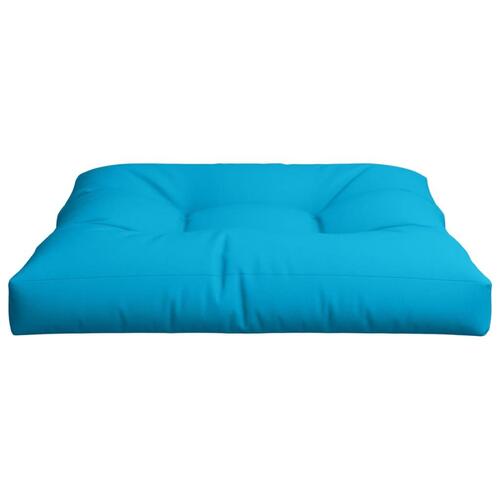 Pallehynde 80x80x12 cm stof blå