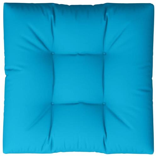 Pallehynde 80x80x12 cm stof blå