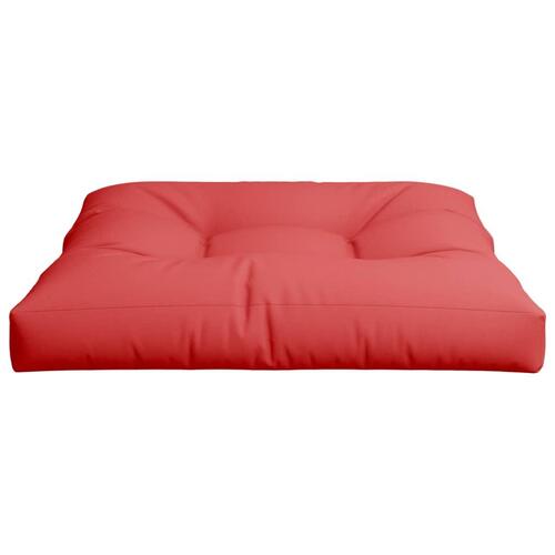 Pallehynde 80x80x12 cm stof rød