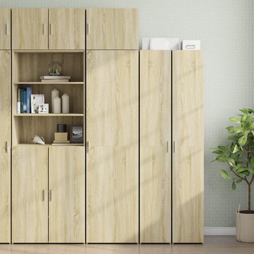 Skab 50x42,5x225 cm smalt konstrueret træ sonoma-eg